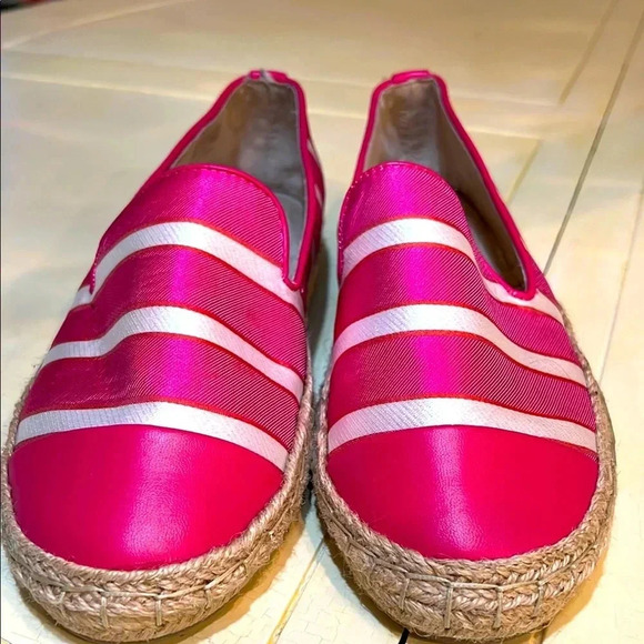 Charter Club Espadrille size 8 M pink and white - Picture 1 of 5